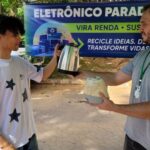 Prefeitura realiza coleta de resíduos eletrônicos na Praça Jerônimo Monteiro